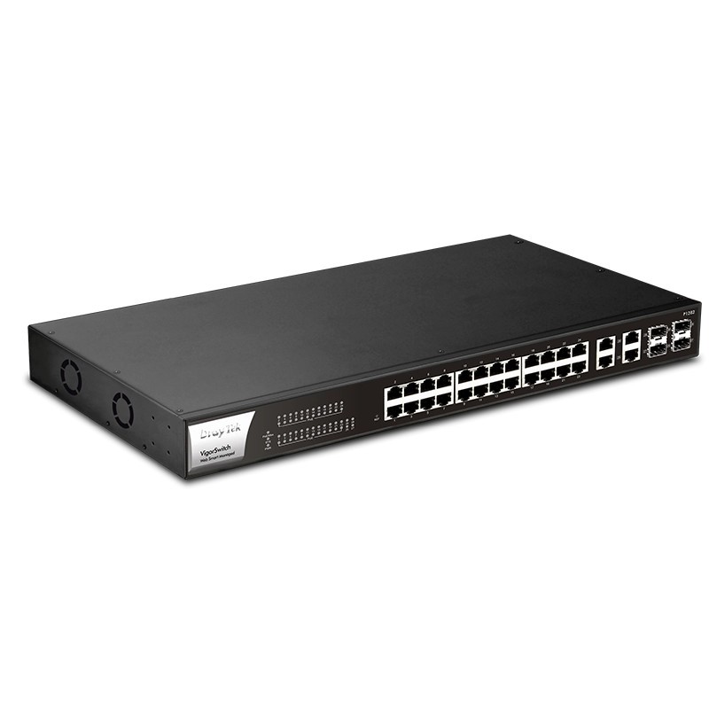 Commutateur 24*GbE PoE / 4 SFP+ Smart Web