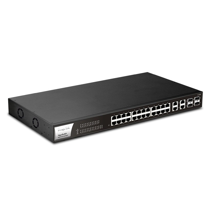 Commutateur 24*GbE PoE / 4 SFP+ Smart Web